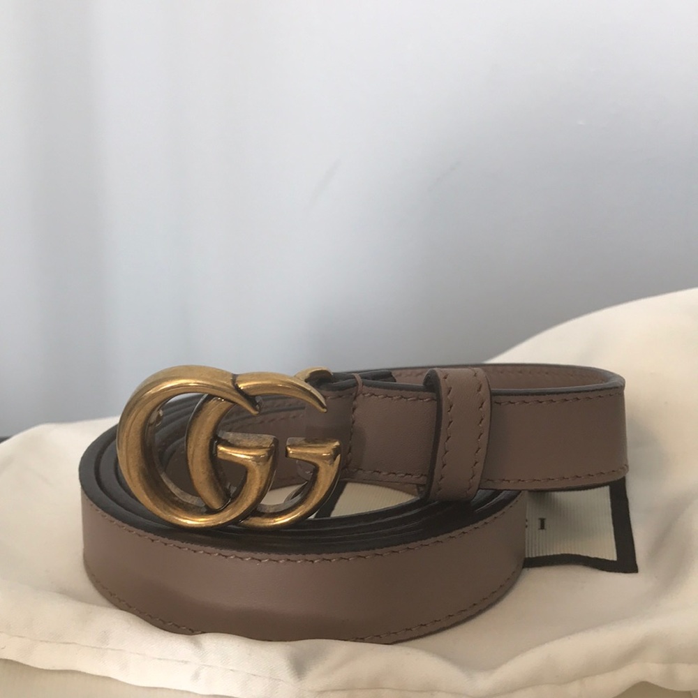 GUCCI double G buckle belt